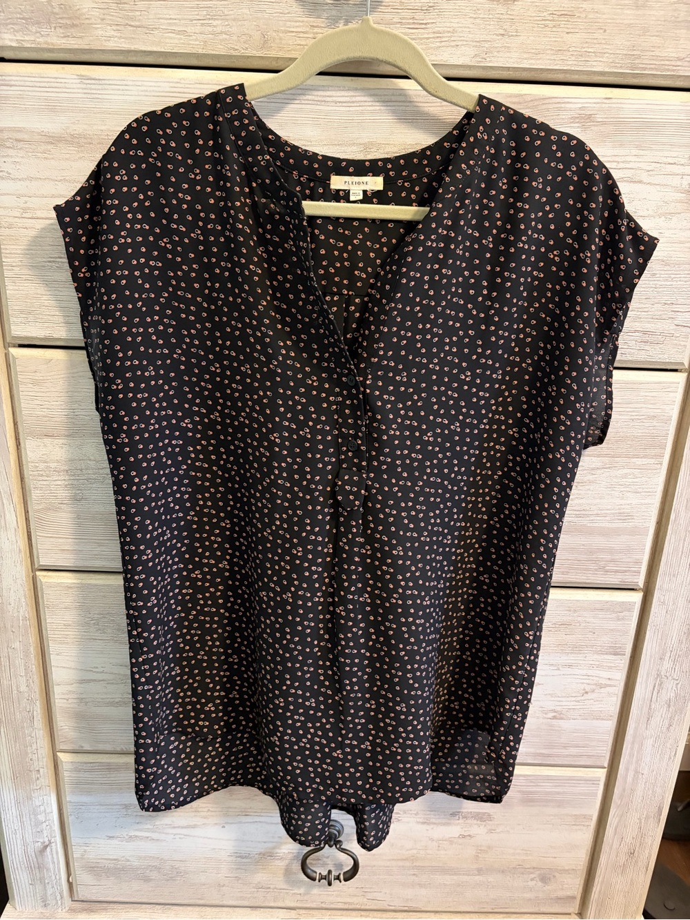Black V-neck Blouse